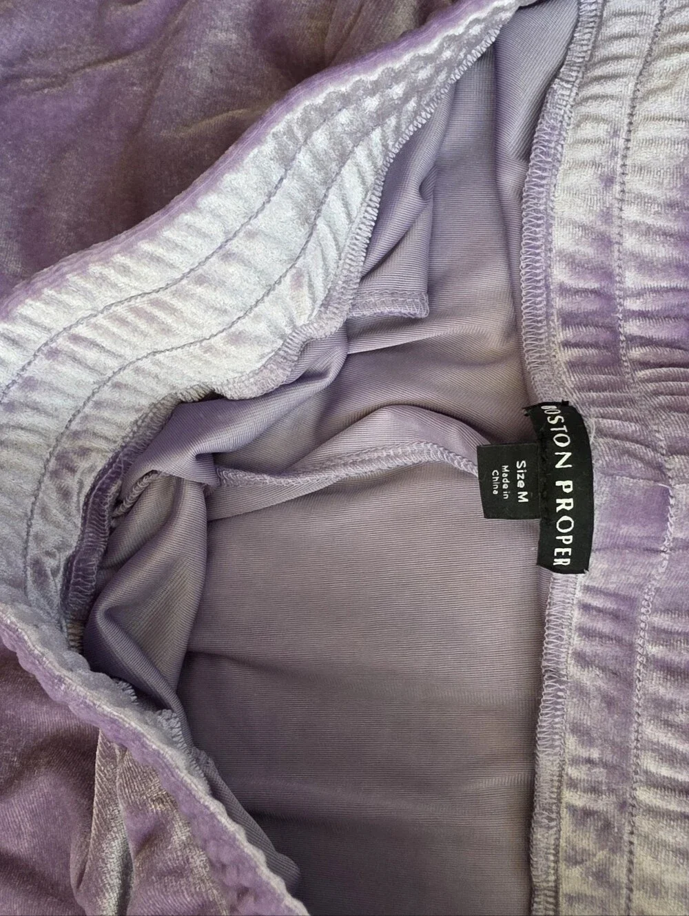 New Boston Proper Lavender Off-Shoulder Lounge Pajama Set Size M - Picture 5 of 7